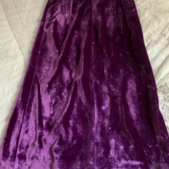 Beautiful vintage Nina Ricci size 36 silk and velvet finish skirt - Picture 2 of 5